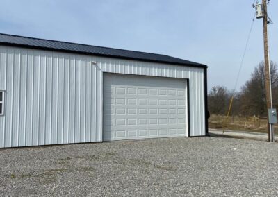 seamless gutters on pole barn