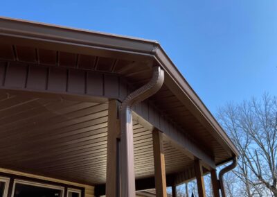 brown seamless gutters hexagon