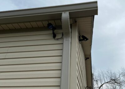 gray seamless gutters with leafguard