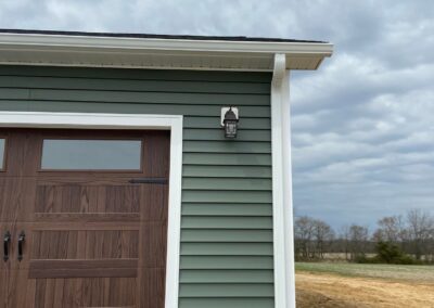 white seamless gutters with leaf guards